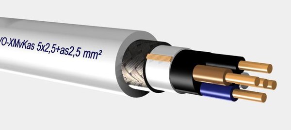 vo-xmvkas 4x2 5 as2 3d model - VO-XMvKas 4x2,5+as2,5 mm2.max... by Cable Master